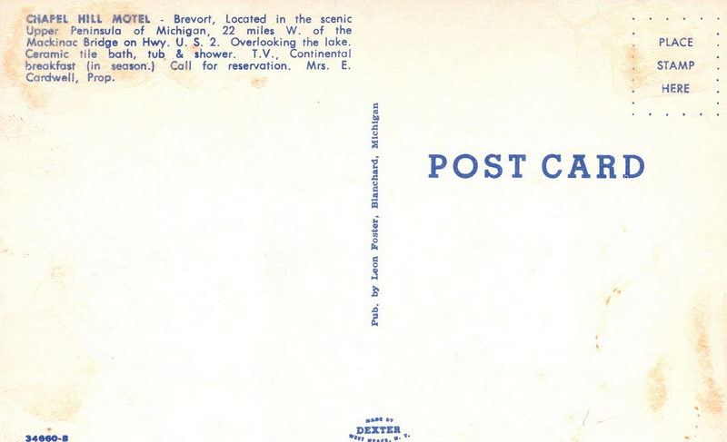 Chapel Hill Motel - Old Postcard